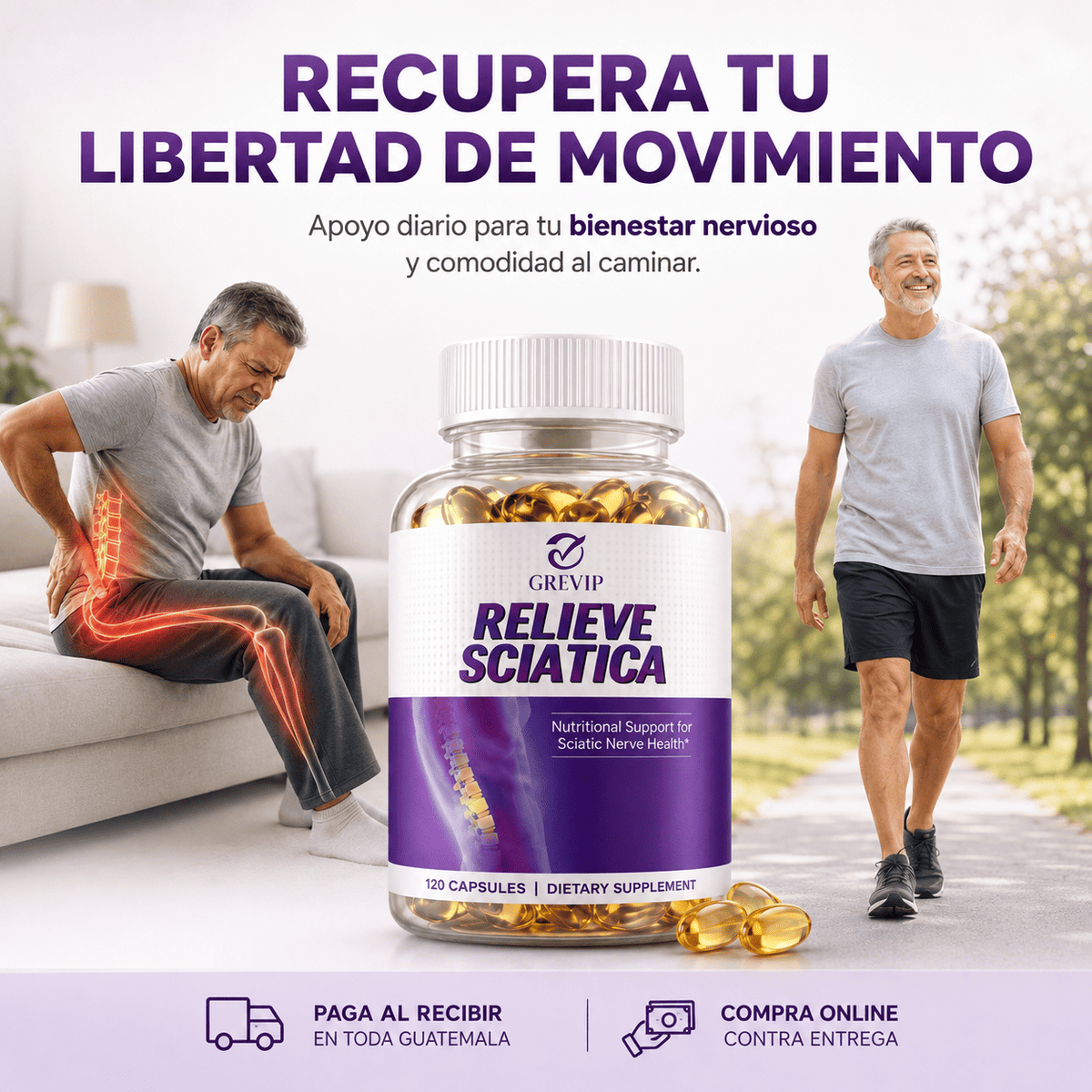 Relieve Sciatica — Tratamiento Real, Adiós al Dolor Ciático en Días ✅