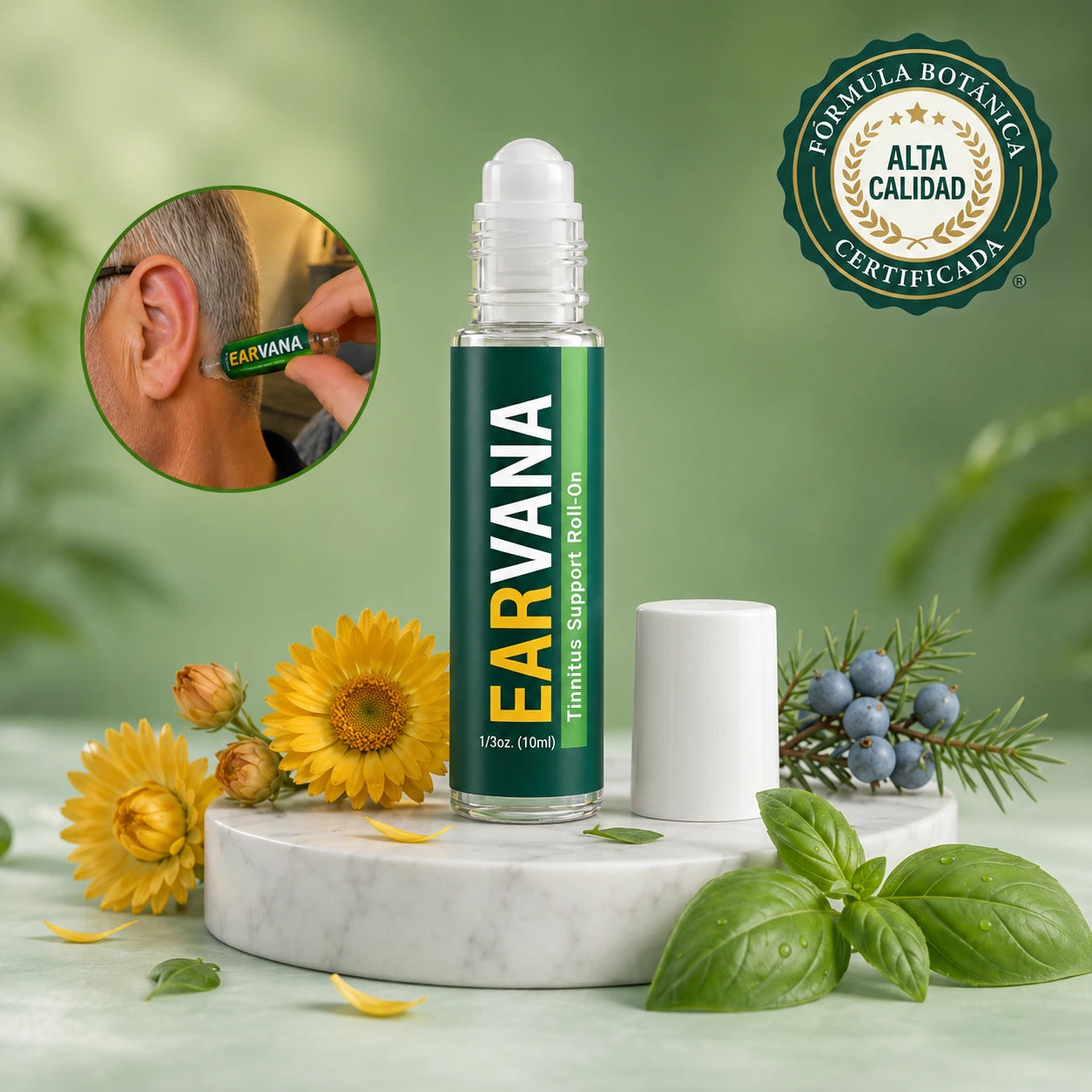 EarVana Roll-On — Silencio Real Para Sus Oídos 🌿