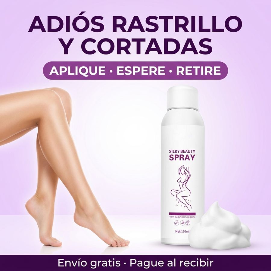 Espuma depiladora en spray Silky Beauty 150 ml