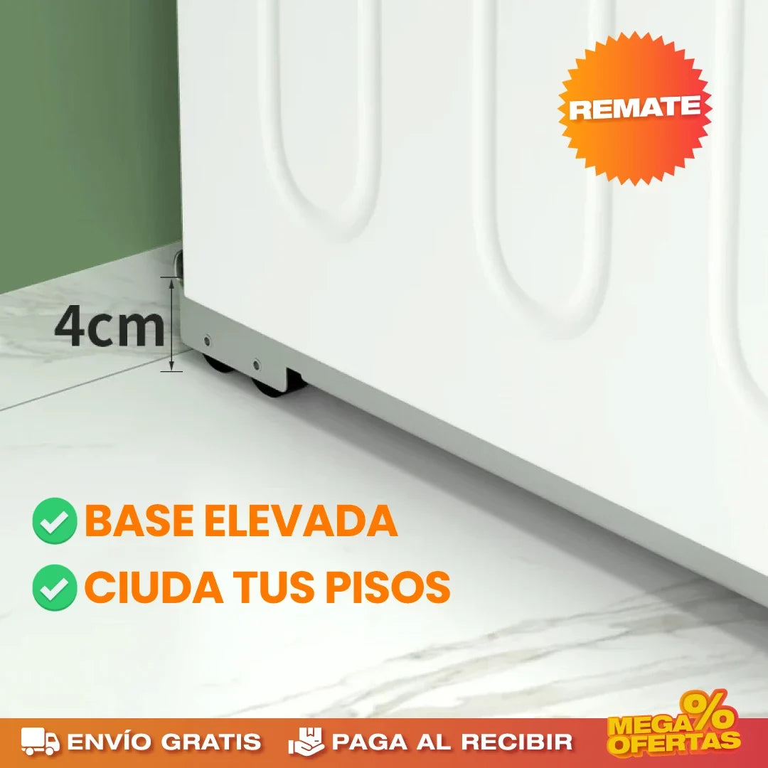 Soportes Lineales para Electrodomésticos – Mueve la Nevera o Lavadora Sin Esfuerzo ni Rayar el Piso