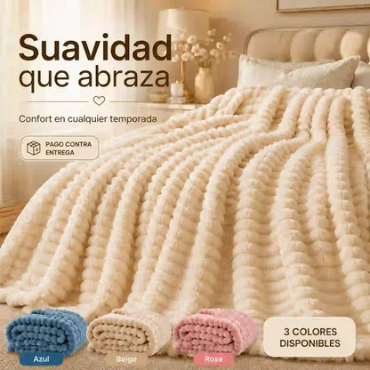 Cobija Premium Piel de Conejo — Suavidad Extrema, Cero Motas y Pelusa