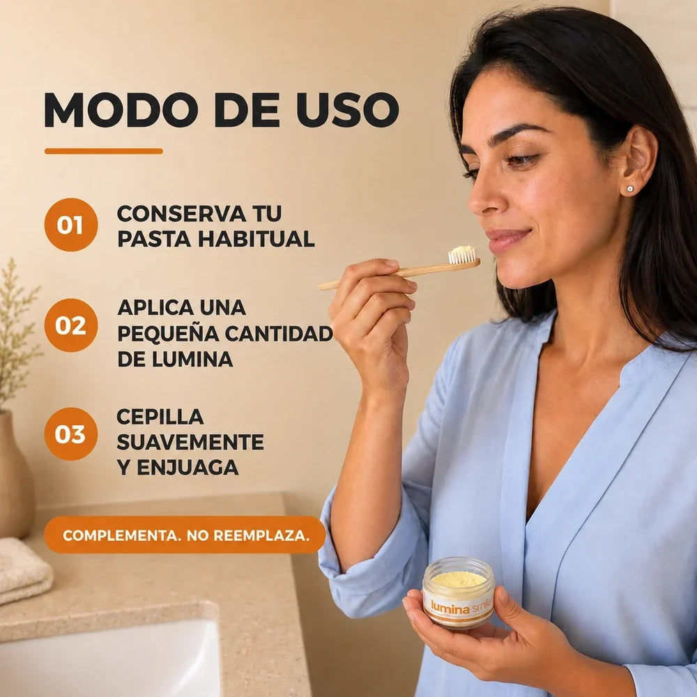 Lumina Smile — Polvo Dental Que Remueve manchas dentales 🦷✨