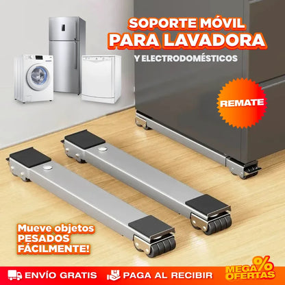 Soportes Lineales para Electrodomésticos – Mueve la Nevera o Lavadora Sin Esfuerzo ni Rayar el Piso